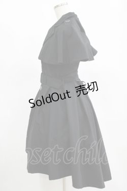 画像2: Sheglit / "Morstan"ケープベストワンピース  ブラック H-25-11-14-1001-EL-OP-KB-ZH