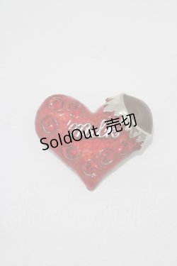 画像1: MILK / ハートチョコブローチ  レッド H-25-11-14-1057-ML-ZA-KB-ZH