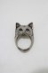 画像1: MILK / BABY CAT Collectionリング 約12号 シルバー H-25-11-14-1058-ML-AC-KB-ZH (1)