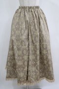 STEAM / 総柄ロングスカート  ベージュ H-25-11-14-1006-HN-SK-KB-ZH