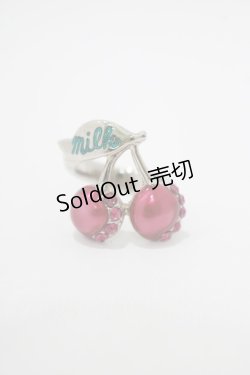 画像1: MILK / チェリーリング 約9〜10号 ピンクチェリー H-25-11-14-1069-ML-AC-KB-ZH