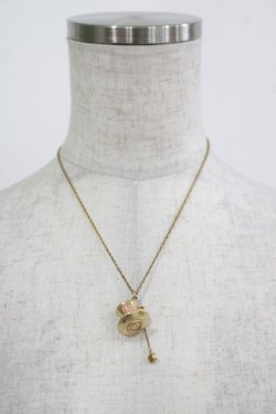 画像2: Emily Temple cute / ティーカップネックレス  ゴールド×ピンクストーン H-25-11-14-1070-ET-AC-KB-ZH