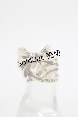 画像1: MILK / RIBBON ME UPリング 約9号 ゴールド H-25-11-14-1071-ML-AC-KB-ZH