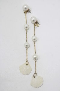 MILK / シェルピアス  ホワイト H-25-11-14-1074-ML-AC-KB-ZH