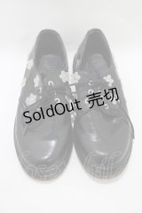 merry jenny / おはな咲いたラバーソールシューズ M ブラック H-25-11-14-1075-LO-SH-KB-ZH