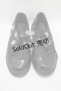 merry jenny / おはな咲いたラバーソールシューズ M ブラック H-25-11-14-1075-LO-SH-KB-ZH