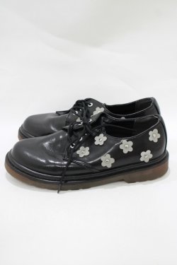 画像2: merry jenny / おはな咲いたラバーソールシューズ M ブラック H-25-11-14-1075-LO-SH-KB-ZH