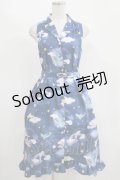 【SALE】MILK / ドルフィンdreamワンピ  ネイビーベース H-25-11-14-1007-ML-OP-KB-ZT469