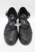 Jane Marple / クロスストラップシューズ M ブラック H-25-11-14-1076-JM-SH-KB-ZH