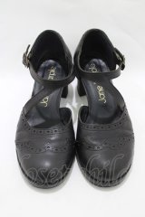 Jane Marple / クロスストラップシューズ M ブラック H-25-11-14-1076-JM-SH-KB-ZH