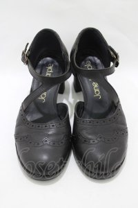 Jane Marple / クロスストラップシューズ M ブラック H-25-11-14-1076-JM-SH-KB-ZH