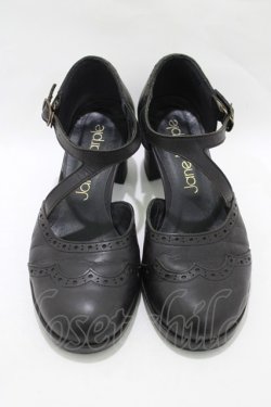 画像1: Jane Marple / クロスストラップシューズ M ブラック H-25-11-14-1076-JM-SH-KB-ZH