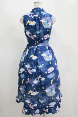 画像3: MILK / ドルフィンdreamワンピ  ネイビーベース H-25-11-14-1007-ML-OP-KB-ZH