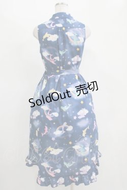 画像3: 【SALE】MILK / ドルフィンdreamワンピ  ネイビーベース H-25-11-14-1007-ML-OP-KB-ZT469