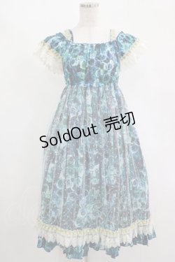 画像1: Dangerous nude / Baby Roseワンピース  ブルーローズ H-25-11-14-1008-PU-OP-KB-ZH