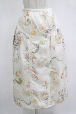 画像1: MILK / sea creaturesロングスカート  アイボリー H-25-11-14-1009-ML-SK-KB-ZH