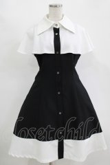 MIHO MATSUDA / ワンピース・バルダ S ブラック×ホワイト H-25-11-14-1002-GO-OP-KB-ZH