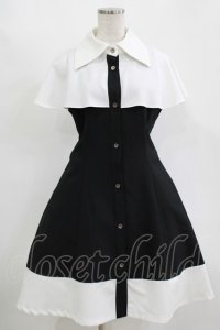 MIHO MATSUDA / ワンピース・バルダ S ブラック×ホワイト H-25-11-14-1002-GO-OP-KB-ZH