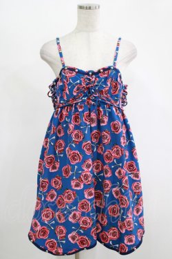 画像1: Candy Stripper / ローズボーンワンピース  ブルー H-25-11-14-1011-PU-OP-KB-ZH