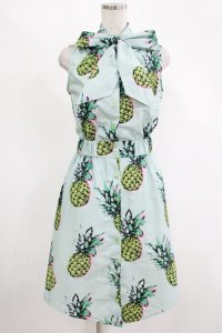 MILK / パイナップルプリンセスシャツワンピ  ブルーベース H-25-11-14-1012-ML-OP-KB-ZT470