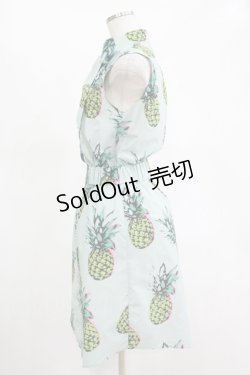 画像2: 【SALE】MILK / パイナップルプリンセスシャツワンピ  ブルーベース H-25-11-14-1012-ML-OP-KB-ZT470