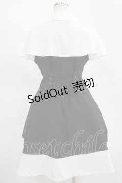 画像3: MIHO MATSUDA / ワンピース・バルダ S ブラック×ホワイト H-25-11-14-1002-GO-OP-KB-ZH