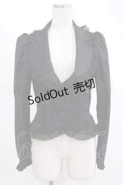 画像1: BPN / レースフリルジャケット  ブラック H-25-11-14-1016-GO-JA-KB-ZH