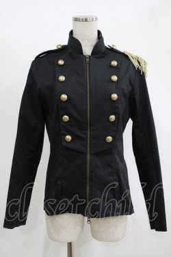 画像1: Na+H / ナポレオンジャケット  ブラック H-25-11-14-1017-PU-JA-KB-ZH