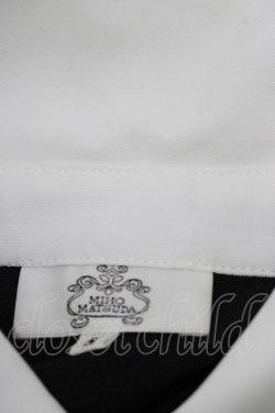 画像4: MIHO MATSUDA / ワンピース・バルダ S ブラック×ホワイト H-25-11-14-1002-GO-OP-KB-ZH