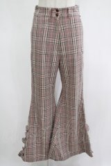 MILK / Autumnフレアパンツ  レッドナッツカラーチェック H-25-11-14-1021-ML-PA-KB-ZH
