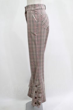 画像2: MILK / Autumnフレアパンツ  レッドナッツカラーチェック H-25-11-14-1021-ML-PA-KB-ZH