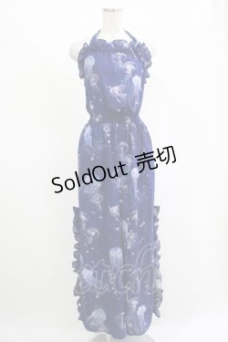 画像1: MILK / Jellyfishオールインワンドレス  ブルーベース H-25-11-14-1025-ML-PA-KB-ZH