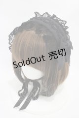 Innocent World / オリジナルクロスレースヘッドドレス  ブラック H-25-11-14-009-IW-AC-NS-ZH