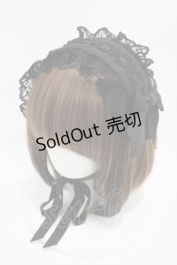 Innocent World / オリジナルクロスレースヘッドドレス  ブラック H-25-11-14-009-IW-AC-NS-ZH