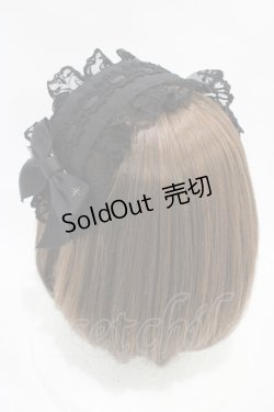 画像2: Innocent World / オリジナルクロスレースヘッドドレス  ブラック H-25-11-14-009-IW-AC-NS-ZH