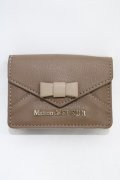 Maison de FLEUR / リボンカードケース  ブラウン H-25-11-14-011-LO-ZA-NS-ZH
