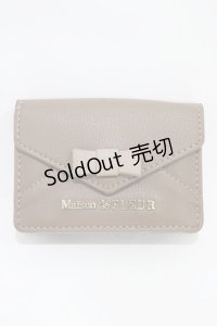 Maison de FLEUR / リボンカードケース  ブラウン H-25-11-14-011-LO-ZA-NS-ZH