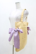 画像2: Maison de FLEUR / Yellowダブルリボントートバッグ Free イエロー H-25-11-14-013-LO-BG-NS-ZH (2)