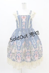 Infanta（海外ロリータブランド） / ジャンパースカートセット L ブルー H-25-11-14-014-0-OP-NS-ZH