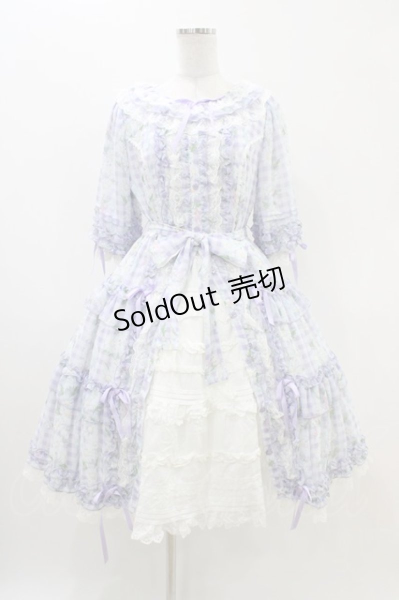 画像1: Angelic Pretty / Secret Daisy Gardenワンピース Free ラベンダー H-25-11-14-016-AP-OP-NS-ZH (1)