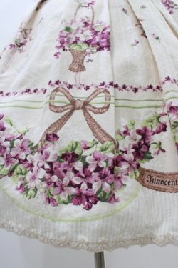 画像5: Innocent World / 邸宅のすみれ3つリボンジャンパースカート M92cm 生成り H-25-11-14-017-IW-OP-NS-ZH