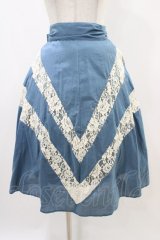 an another angelus / レース切替スカート Free Blue H-25-11-14-022-CA-SK-NS-ZH