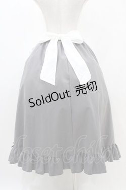 画像2: Cherirulu Chocola / MYフリルSK+エプロン LL グレー H-25-11-14-023-0-SK-NS-ZH