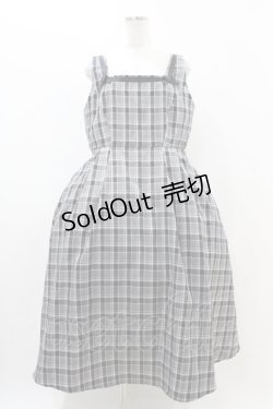 画像1: m petit by misako / AMCHKスクエアネックジャンパースカート 3L グレー H-25-11-14-025-LO-OP-NS-ZH