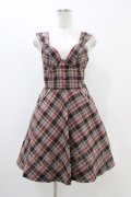 Fi.n.t / チェックジャンパースカート Free ブラウン H-25-11-14-026-CA-OP-NS-ZH