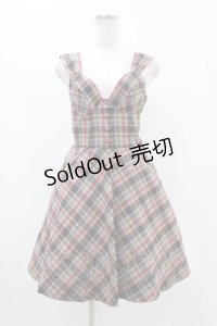 Fi.n.t / チェックジャンパースカート Free ブラウン H-25-11-14-026-CA-OP-NS-ZH