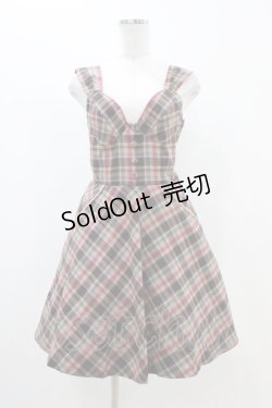 画像1: Fi.n.t / チェックジャンパースカート Free ブラウン H-25-11-14-026-CA-OP-NS-ZH