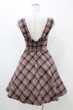 画像2: Fi.n.t / チェックジャンパースカート Free ブラウン H-25-11-14-026-CA-OP-NS-ZH