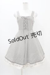 Fi.n.t / ブロックチェックジャンパースカート Free ブラウン H-25-11-14-027-CA-OP-NS-ZH