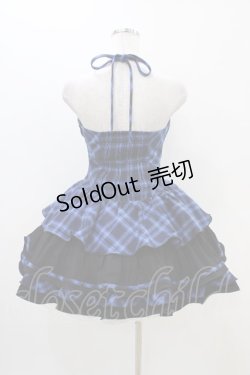 画像2: To Alice / BlackShamrock/パンクロックティアードジャンパースカート S ブルー H-25-11-14-030-LO-OP-NS-ZH